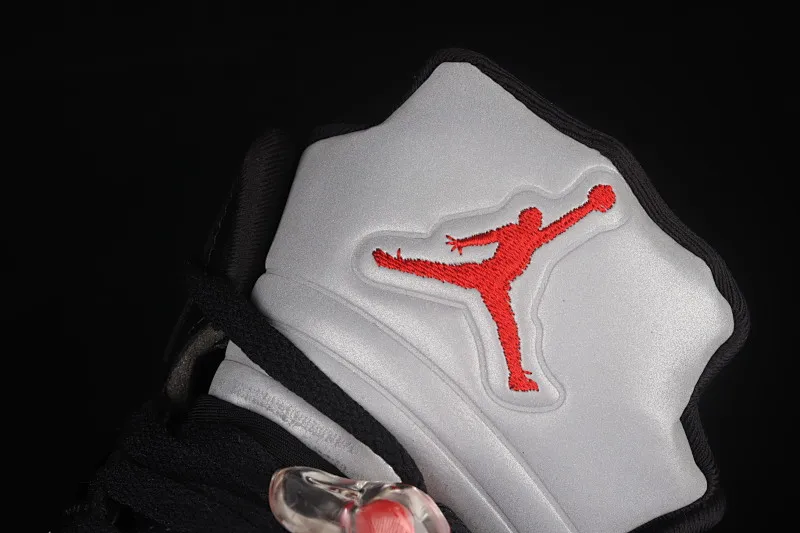All categories Air Jordan Jordan series basketball shoes Air Jordan 5 Air Jordan 5 Satin Bred AJ5 Joe 5 black and red silk 3M reflective basketball shoes 136027-006